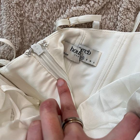 House of CB Bea Ivory Draped Corset Tank - Size XS - Picture 7 of 7